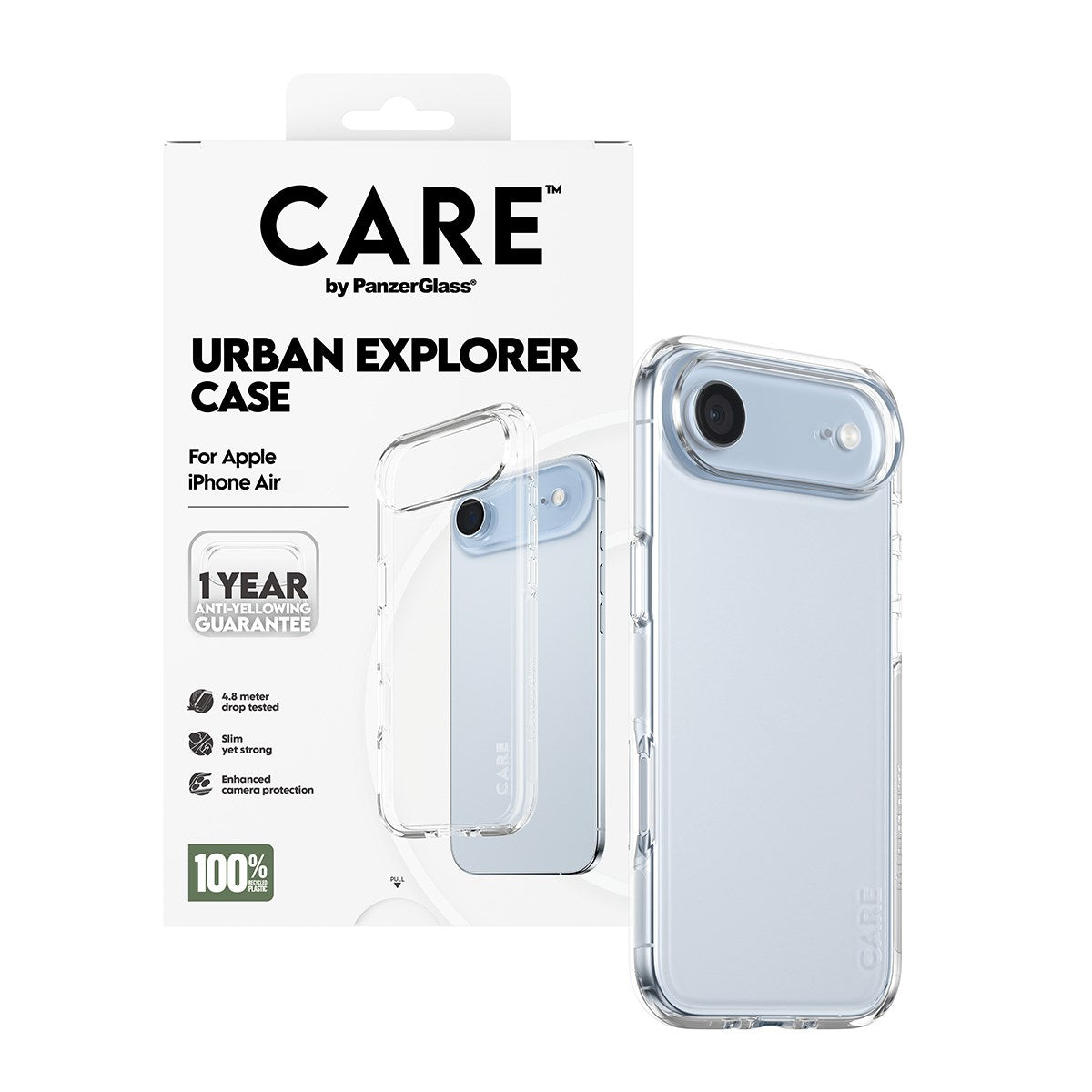 CARE™ by PanzerGlass® Urban Explorer Case Transparent iPhone Air